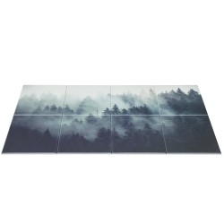 Akustiikkapaneelit polyesterikuituiset 8 kpl 400 300 10 mm itsekiinnittyvät metsäkuosi