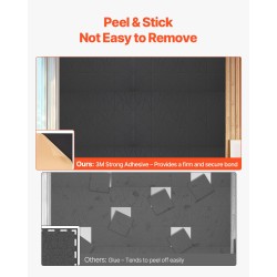 Akustiikkapaneelit polyesterikuitu itsekiinnittyvä tausta 300×300×10 mm 18 kpl musta