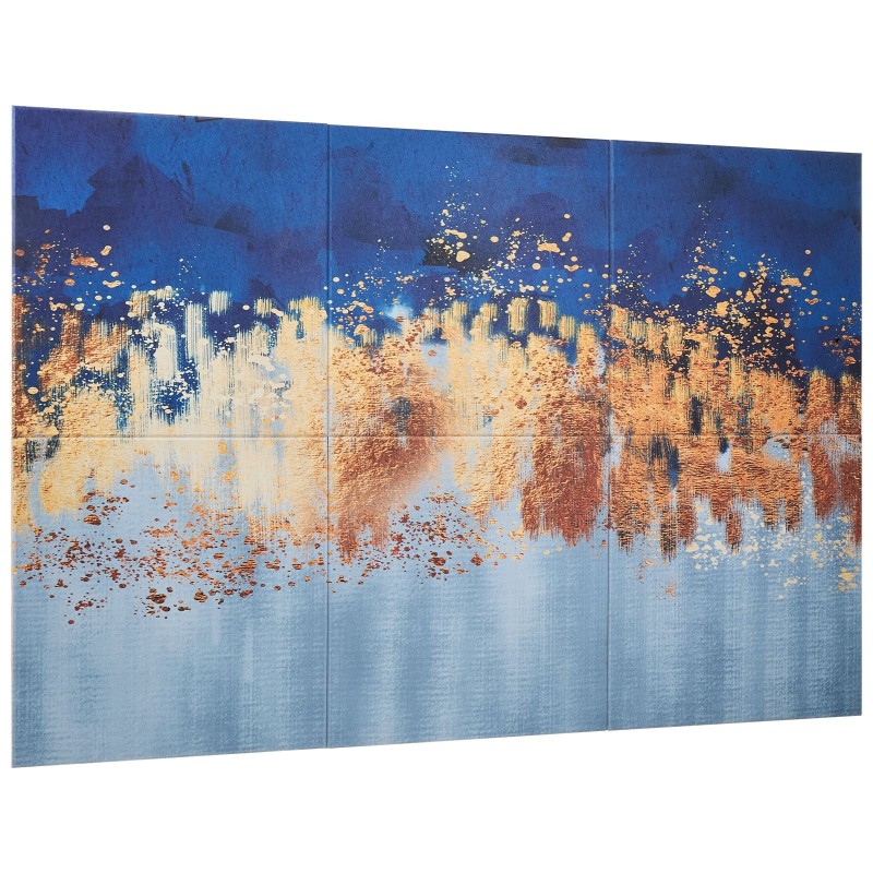 Seinäakustiikkapaneelit polyesterikuitu 600x600x10 mm 6 kpl itseliimautuva pastellisävyinen kuvio