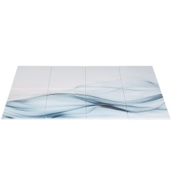 Akustiset itsekiinnittyvät seinäpaneelit polyesterikuitu 400 x 300 x 10 mm 6 kpl