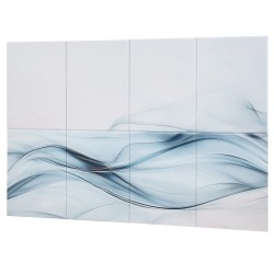 Akustiset itsekiinnittyvät seinäpaneelit polyesterikuitu 400 x 300 x 10 mm 6 kpl