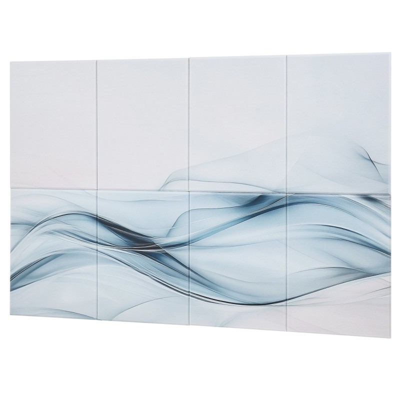 Akustiset itsekiinnittyvät seinäpaneelit polyesterikuitu 400 x 300 x 10 mm 6 kpl