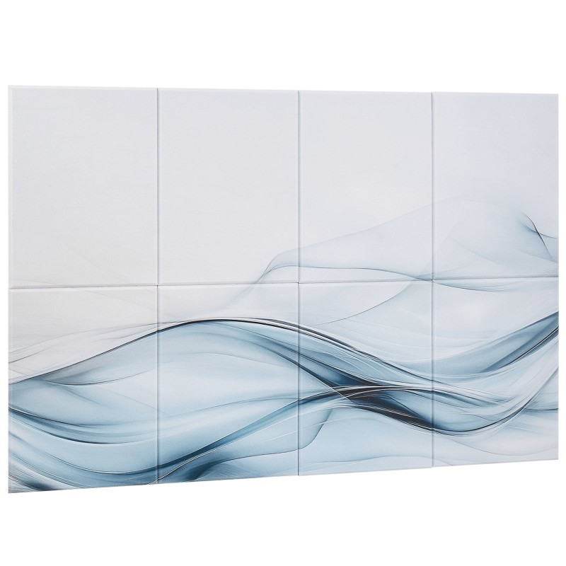 Akustiset itsekiinnittyvät seinäpaneelit polyesterikuitu 400 x 300 x 10 mm 6 kpl