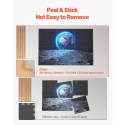 Akustiikkapaneelit polyesterikuitu 600x600x10 mm 6 kpl seinälle