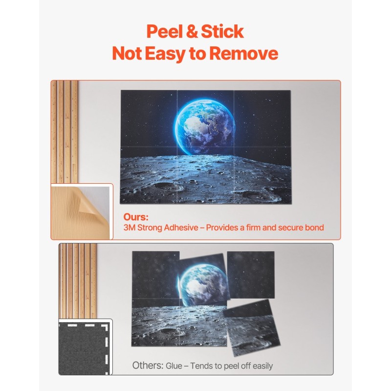 Akustiikkapaneelit polyesterikuitu 600x600x10 mm 6 kpl seinälle