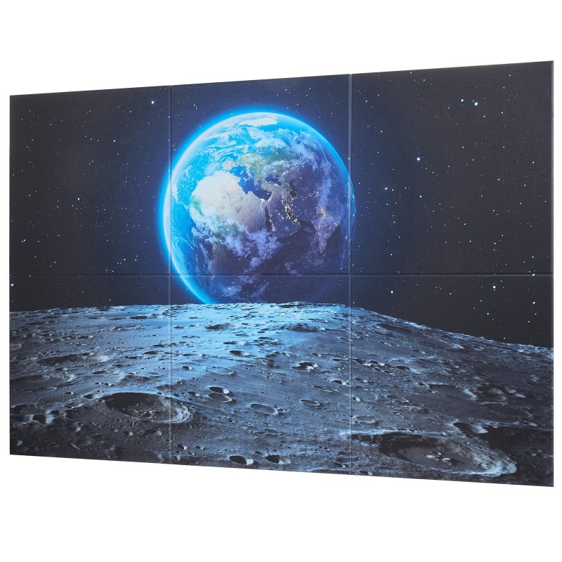 Akustiikkapaneelit polyesterikuitu 600x600x10 mm 6 kpl seinälle