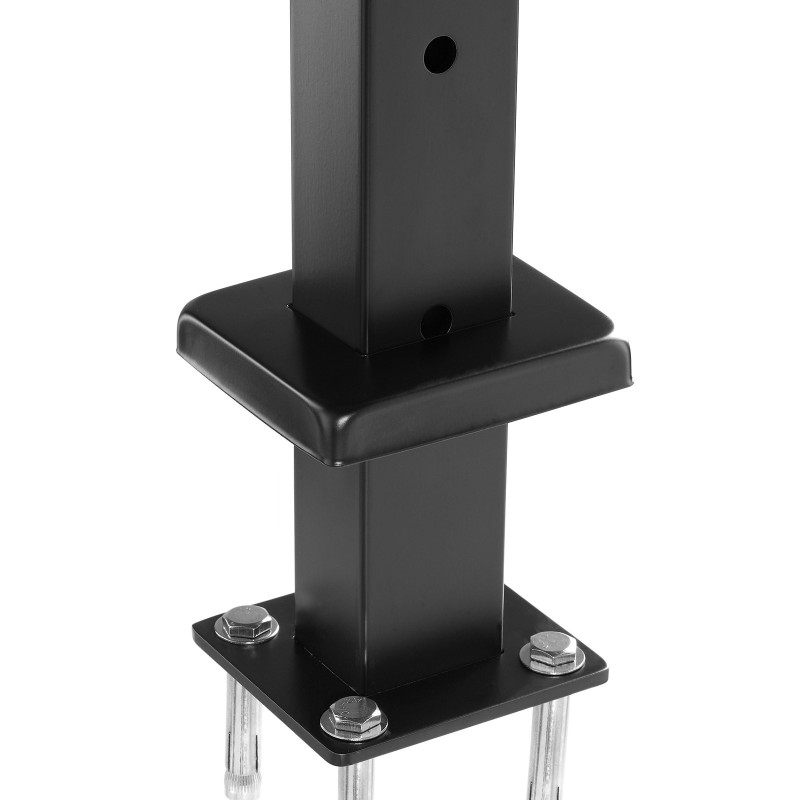 Kaapelikaidepylväät 4 kpl SUS304-ruostumatonta terästä 36x1x2 tuumaa musta