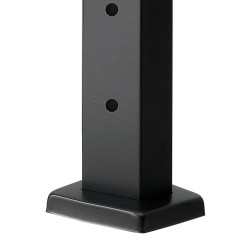 Kaapelikaihdetolppasarja SUS304 ruostumaton teräs 4 tolppaa musta esiporatut reiät