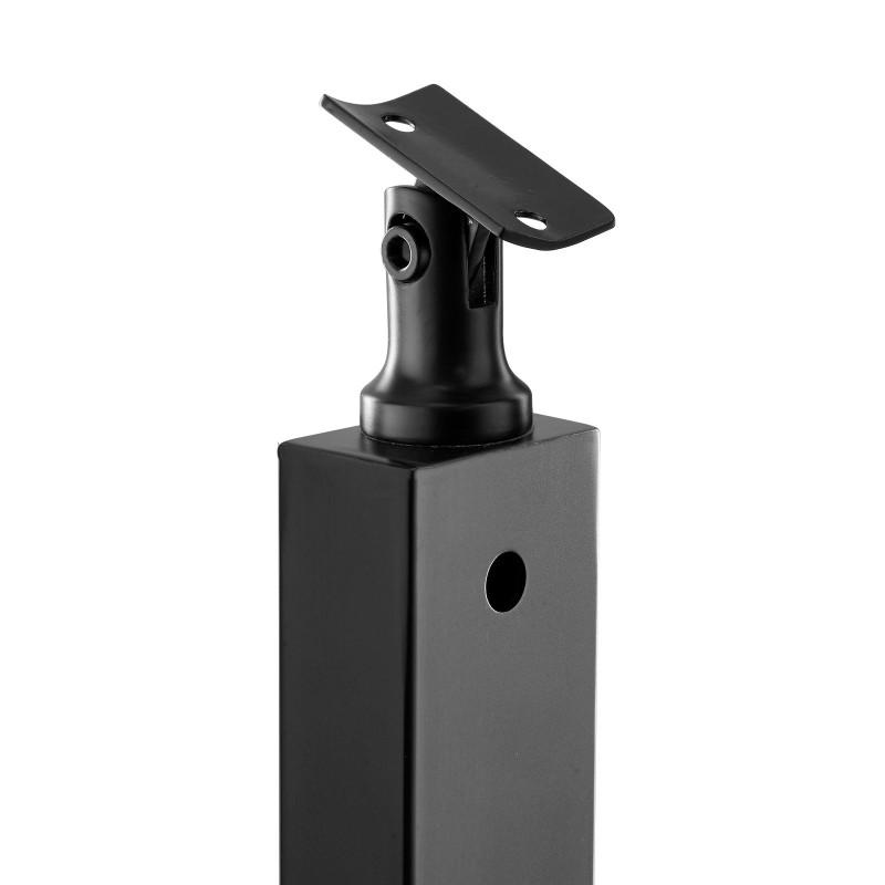 Kaapelikaihdetolppasarja SUS304 ruostumaton teräs 4 tolppaa musta esiporatut reiät