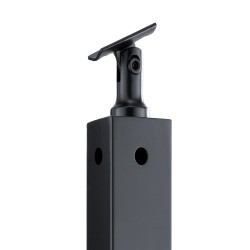 Kulma kaidetolppa SUS304 ruostumaton teräs 42x2x2 tuumaa L tyypin reiät 1 kpl