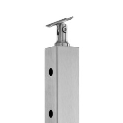 Kaidepylväs ruostumatonta terästä SUS304 106 7 cm reikävälillä 80 mm