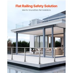 Kaidepylväs ruostumatonta terästä SUS304 106,7 cm reikävälillä 80 mm