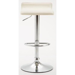 Tyylikäs säädettävä baarijakkara keinonahkaistuimella ja jalkatuella