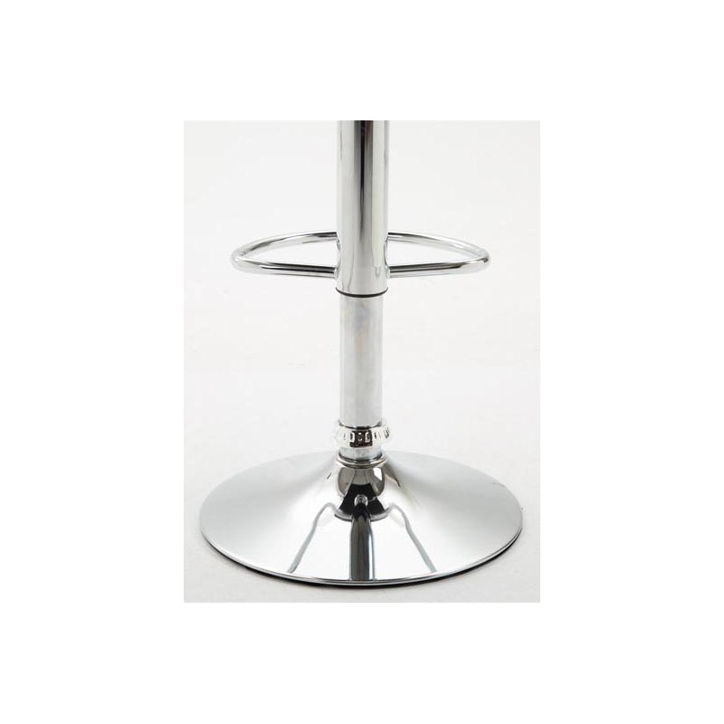 Tyylikäs säädettävä baarijakkara keinonahkaistuimella ja jalkatuella