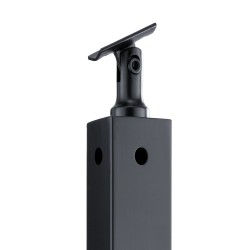 Kaapelikaiteen kulmatolppa SUS304 ruostumaton teräs 914 4 mm musta 1 kpl