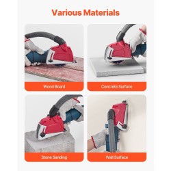 Katkaisupölysuoja 4–5 tuuman laikoille säädettävä 0–32 mm imuriin liitettävä mukana 6 kiristysprikkaa