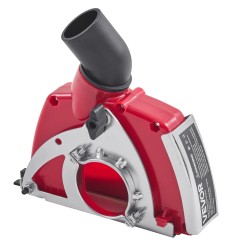 Katkaisupölysuoja 4–5 tuuman laikoille säädettävä 0–32 mm imuriin liitettävä mukana 6 kiristysprikkaa