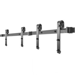 Liukuoven varustesarja hiiliteräskisko 183 cm musta 150 kg