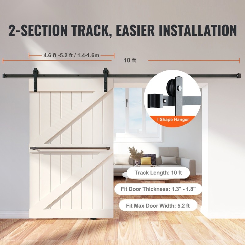 Liukuvan ladonoven kiskosarja hiiliteräs musta 149,7 kg 140,2–158,5 cm ovelle