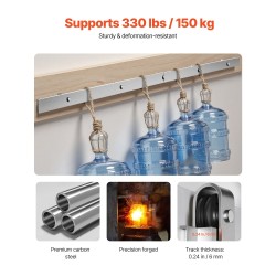 Liukuvan navettaoven kiskosarja 5FT hiiliteräs kisko POM-rullilla harjattu nikkelipinta