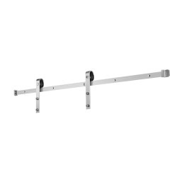 Liukuvan navettaoven kiskosarja 5FT hiiliteräs kisko POM-rullilla harjattu nikkelipinta