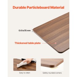 Sängynpöytä korkeussäädettävä lastulevyinen kallistettava pöytätaso 70x40 cm pyörillä