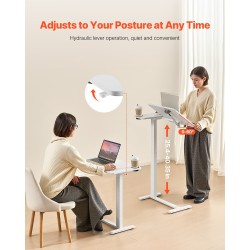 Säädettävä sängynpöytä lastulevy seosteräsrunko kallistettava levy pyörillä korkeus 64.5–102.5 cm