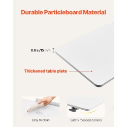 Säädettävä sängynpöytä lastulevy seosteräsrunko kallistettava levy pyörillä korkeus 64.5–102.5 cm
