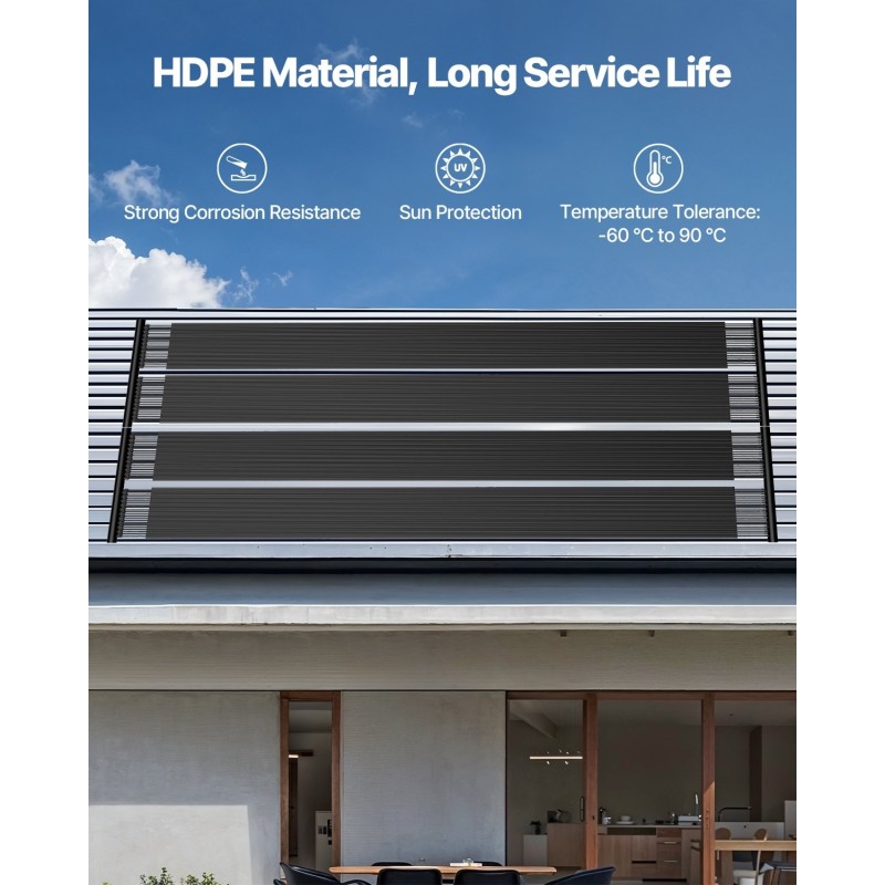 Uima-altaan aurinkolämmitin muovinen 2 kpl paneelia 850×6100 mm