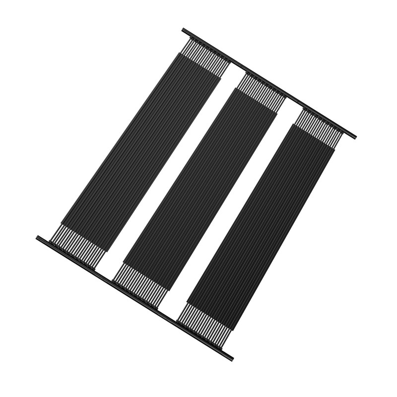 Uima-altaan aurinkolämmitin HDPE-muovi koko 1235×3100 mm musta sopii upotettuihin ja maanpäällisiin altaisiin