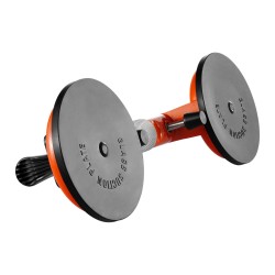 Sauma-asetinsarja 2 kpl työtasoille ja laatoille 125 mm nitriilikumikupeilla ja tyhjiöpumpulla