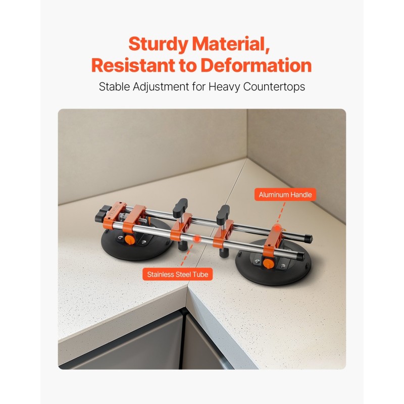 Saumankiinnitin kaksitangoinen nitriilikumiset 6 tuuman imukupit 2 kpl