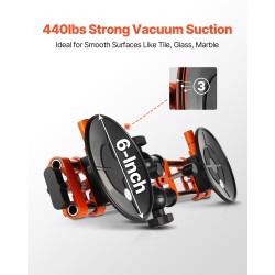 Saumantasain 152 mm nitriilikumikupilla 200 kg imuvoimalla 2 kpl työtasoille ja laatoille