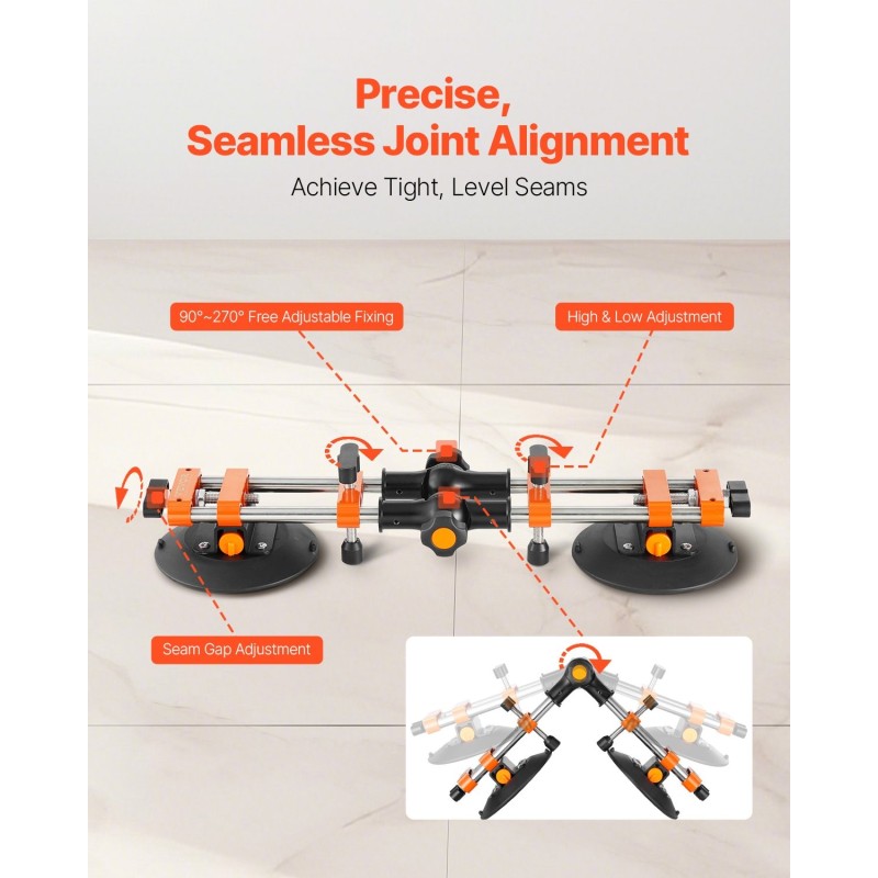Saumantasain 152 mm nitriilikumikupilla 200 kg imuvoimalla 2 kpl työtasoille ja laatoille