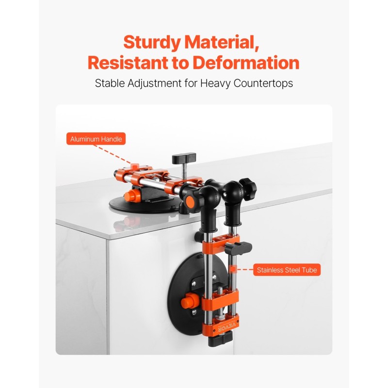 Saumantasain 152 mm nitriilikumikupilla 200 kg imuvoimalla 2 kpl työtasoille ja laatoille