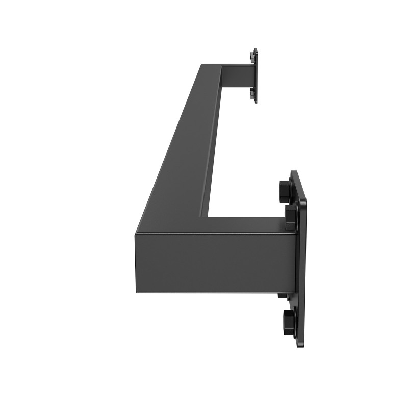 Seinään asennettava portaiden kaide neliöputkinen hiiliteräs 1215 mm musta sisäkäyttöön