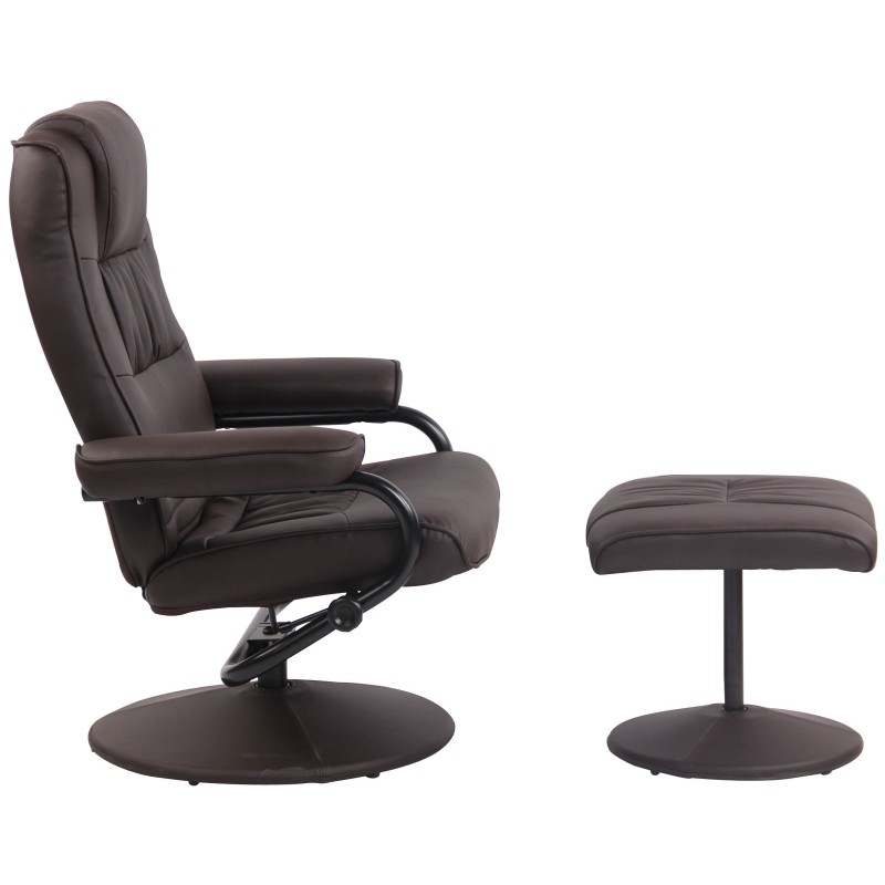 Ennis säädettävä nojatuoli jalkarahilla ergonominen pyörivä tv-tuoli