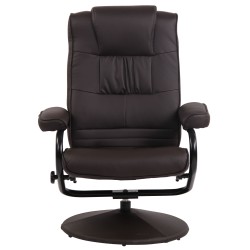 Ennis säädettävä nojatuoli jalkarahilla ergonominen pyörivä tv-tuoli