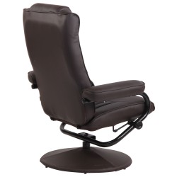 Ennis säädettävä nojatuoli jalkarahilla ergonominen pyörivä tv-tuoli