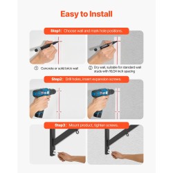Seinään asennettava hiiliteräksinen leuanvetotanko 200 kg 1260 mm