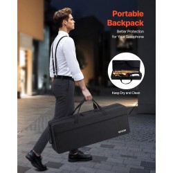 Tenorisaaksofoni B-vireinen messinkirunko elektroforeettinen pinnoite kantolaukulla 23 kosketinta 24 sävelen alue