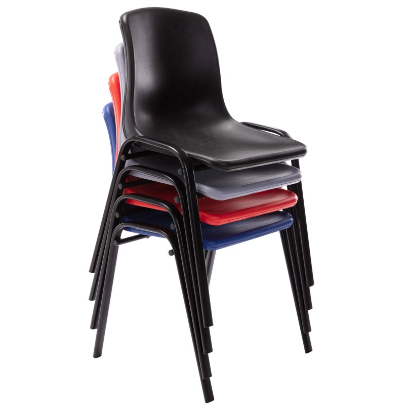 4 kpl pinottavat muovituolit Nowra helppohoitoiset vierastuolit