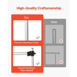 Siirrettävä tuplabalettitanko alumiininen säädettävä 170–1165 mm kantavuus 136 kg