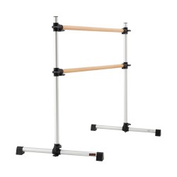 Siirrettävä balettitanko kaksitankoinen pyökkipuinen alumiinirunko korkeussäädettävä 170–1165 mm kotiin