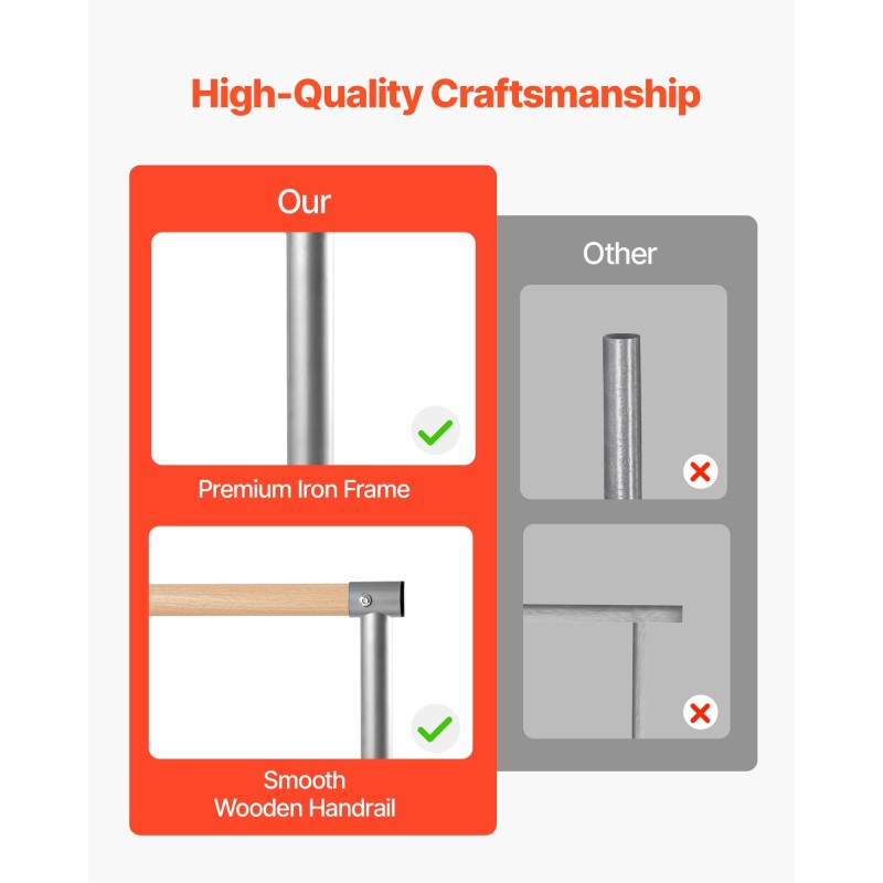 Kannettava balettitanko hiiliteräs säädettävä 5 tasoa 28–44 tuumaa musta aikuisille ja nuorille