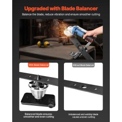 Ruohonleikkurin terän teroitin alumiiniseos 15–45 asteen kulma 4 adapteritappia 25 mm kahva