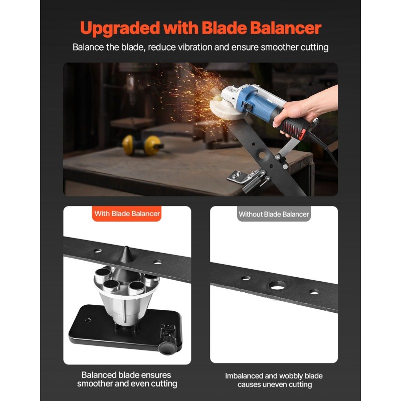 Ruohonleikkurin terän teroitin alumiiniseos 15–45 asteen kulma 4 adapteritappia 25 mm kahva