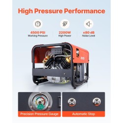 Korkeapainekompressori 2-sylinterinen 2200 W 30 MPa 35 L/min vesi- ja ilmajäähdytys