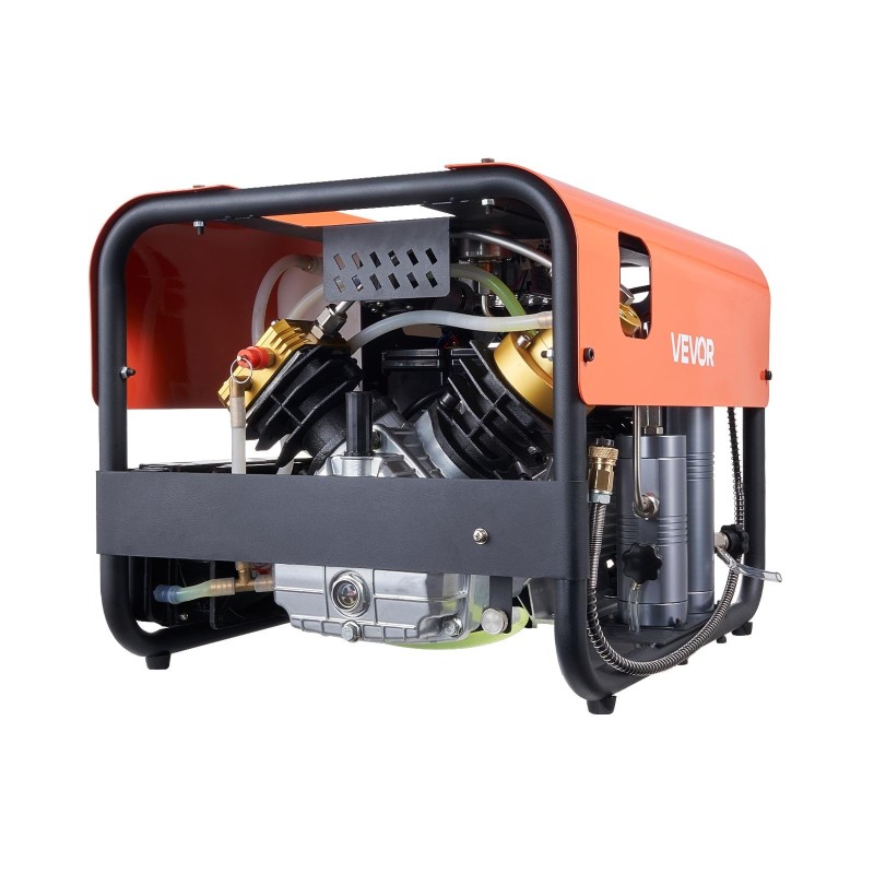 Korkeapainekompressori 2-sylinterinen 2200 W 30 MPa 35 L/min vesi- ja ilmajäähdytys