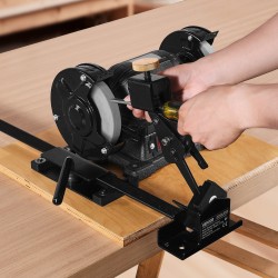 Teroitusjärjestelmä penkkihiomakoneille 6 ja 8 tuumaa talttojen ja sorvausterien teroitukseen